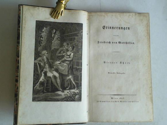 Matthisson, Friedrich von - Erinnerungen, Band 4 (von 4 Bnden)