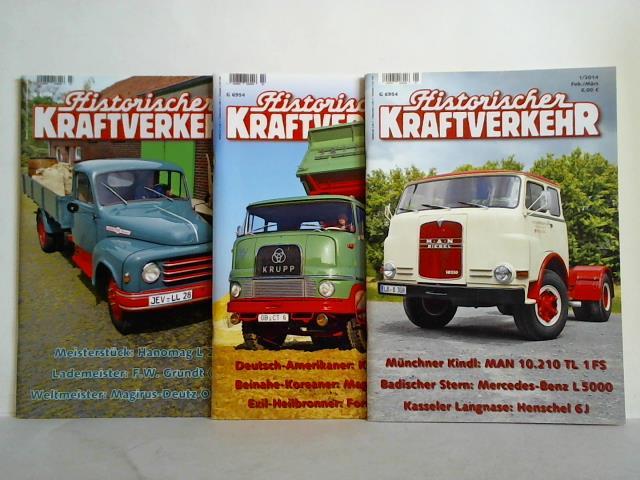 Historischer Kraftverkehr - Jahrgang 2014, Heft Nr. 1, 2 und 3. Zusammen 3 Hefte