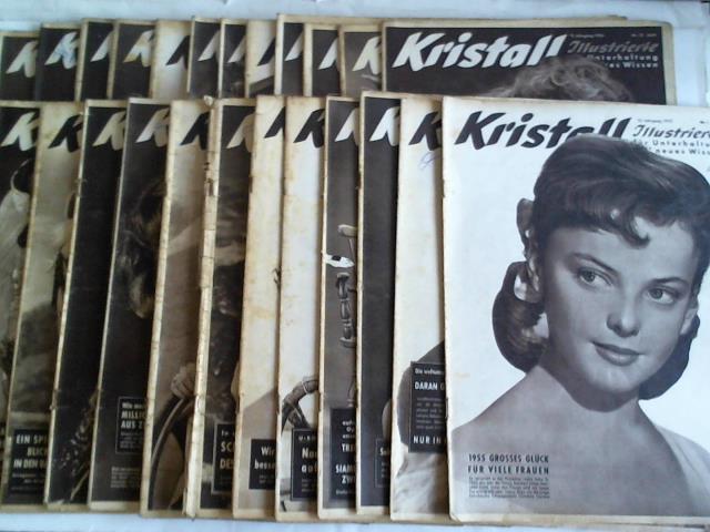 Kristall - Illustrierte fr Unterhaltung und neues Wissen - 23 Hefte aus dem 9. Jahrgang 1954, sowie Heft 1 aus dem 10. Jahrgang 1955